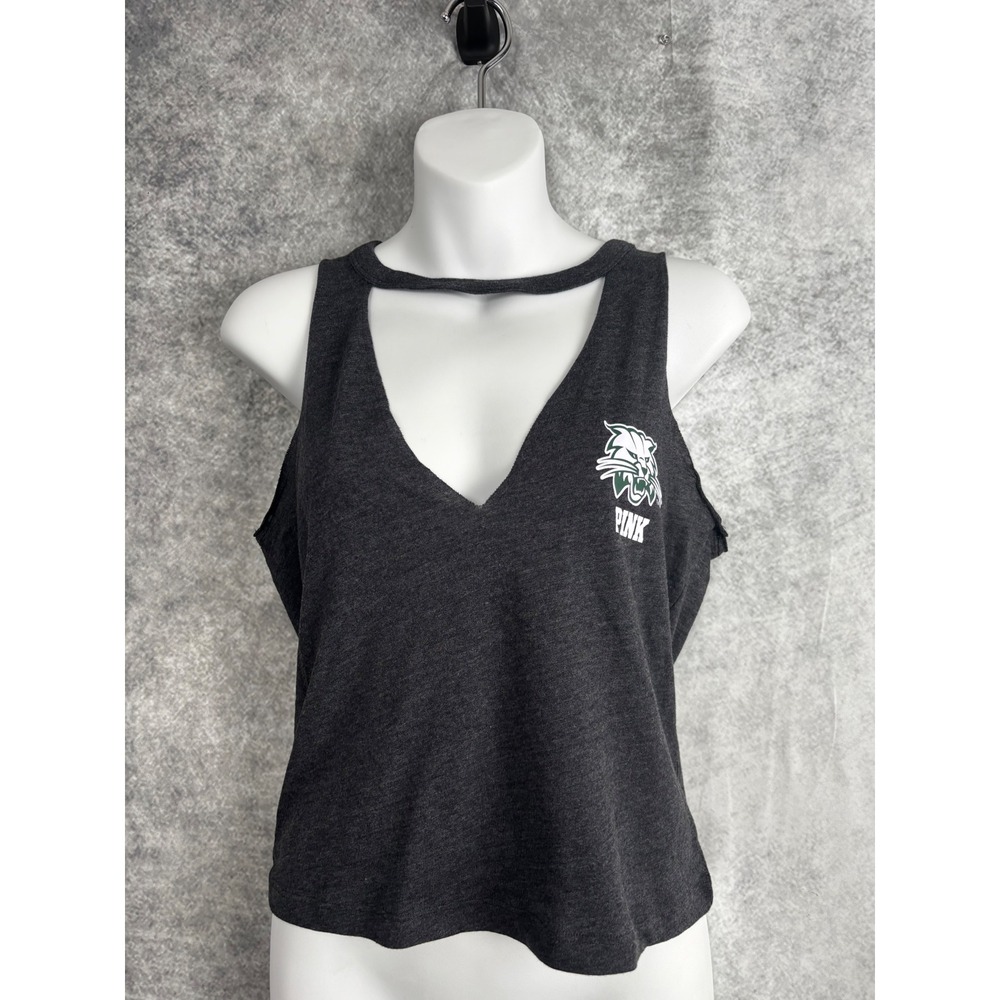 PINK Victoria's Secret Collegiate Collection Texas State Bobcats Crop Tank Shirt